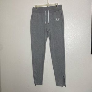 AESTHETIC REVOLUTION Light Gray Joggers with Zippered Bottom Size L